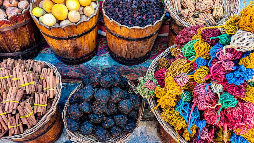 A vibrant assortment of organic superfoods, seeds, and exotic fruits